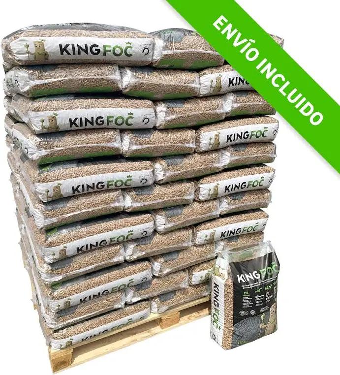 4 Palet de 308 sacos de pellets KINGFOC.